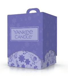 E-commerce purple colored package